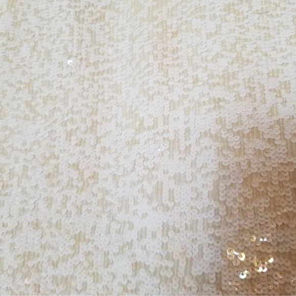 RARE Emma Black hand-beaded skirt in white silk - Picture 2 of 6